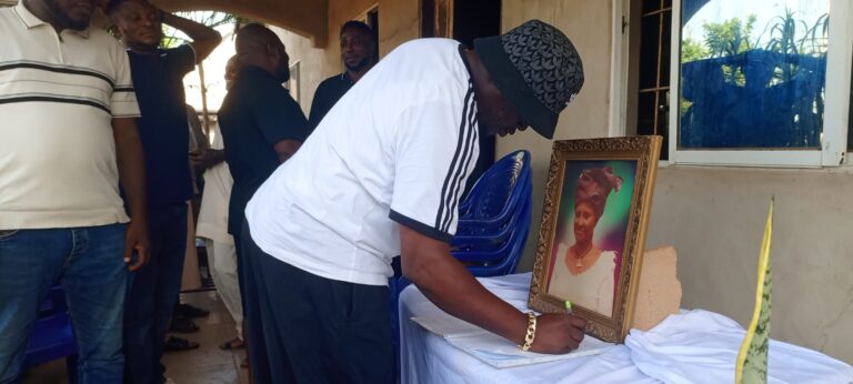 Condolence Visit: Mark Ogah Sympathizes with Henry Adaji’s Family
