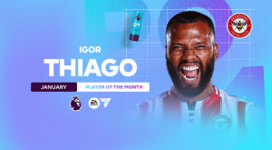 Read more about the article Igor Thiago Makes Premier League History With Second Player Of The Month Award