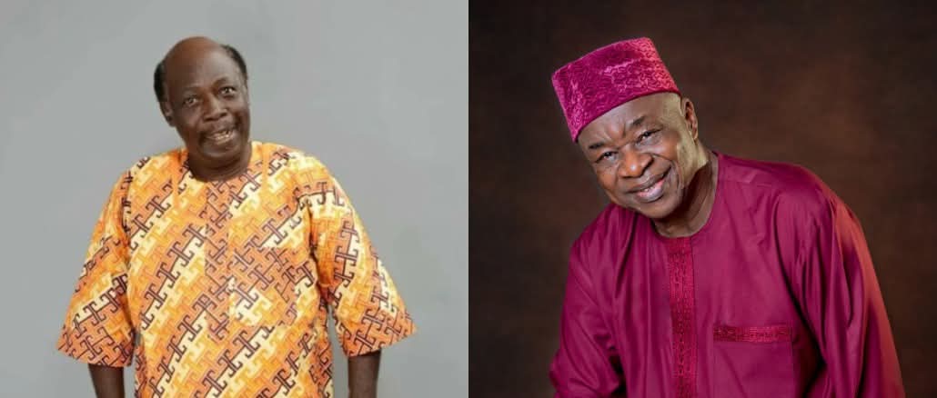 Actor Abiodun Ayoyinka from the widely acclaimed television series, Papa Ajasco and Veteran Nigerian filmmaker, Wale Adenuga