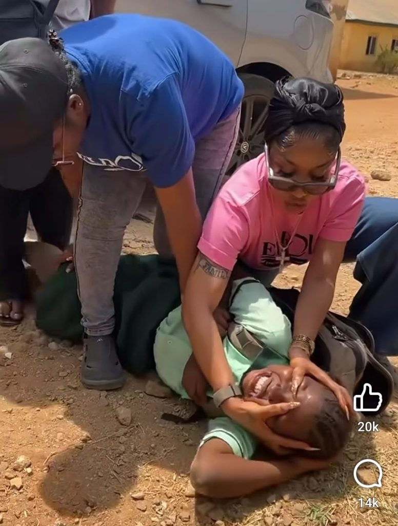 Renowned Evangelist Tonto Dikeh unleashed a blistering deliverance session on a tormented student