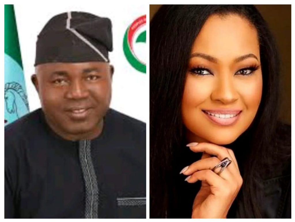 Kogi State Chairman of the Peoples Democratic Party (PDP), Hon. Muhammed Sanni Gambo and Kogi West Senator, Natasha Akpoti-Uduaghan