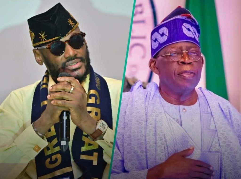 Nigerian music legend Innocent Idibia, popularly known as 2Baba and President Bola Ahmed Tinubu