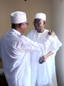 Former Speaker of the Nasarawa State House of Assembly and Chairman of the Governing Council of Federal Polytechnic Damaturu, Yobe State, Rt. Hon. Ibrahim Balarabe Abdullahi and Senator Ahmed Aliyu Wadada