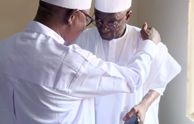 Former Speaker of the Nasarawa State House of Assembly and Chairman of the Governing Council of Federal Polytechnic Damaturu, Yobe State, Rt. Hon. Ibrahim Balarabe Abdullahi and Senator Ahmed Aliyu Wadada