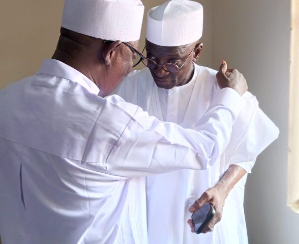 Former Speaker of the Nasarawa State House of Assembly and Chairman of the Governing Council of Federal Polytechnic Damaturu, Yobe State, Rt. Hon. Ibrahim Balarabe Abdullahi and Senator Ahmed Aliyu Wadada