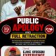 Ejike Ofoegbu: When public apology and retraction are not enough