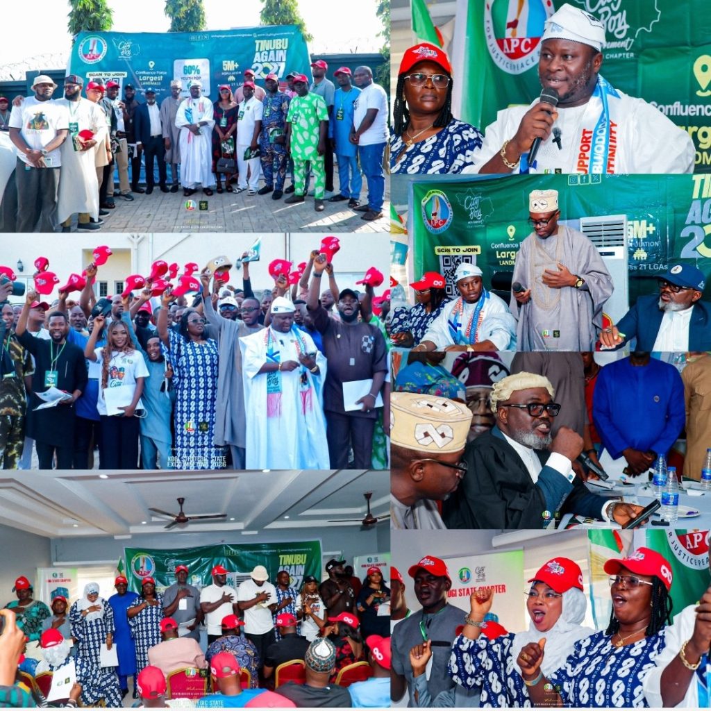 Hon. Ogah Mark Okpanachi and Hon. Jerry Olayemi during the inauguration of City Boy Movement Kogi State and Local Government executives in Lokoja ahead of the 2027 general elections.