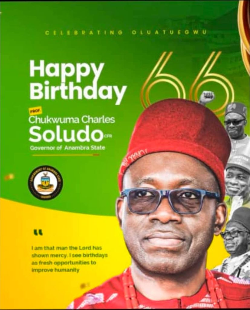 Anambra State Governor Professor Charles Chukwuma Soludo during a public function as he celebrates his 66th birthday.