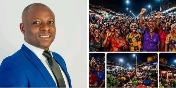 Orobosa Ashakah lights up Ozoro Daily Market with solar streetlights