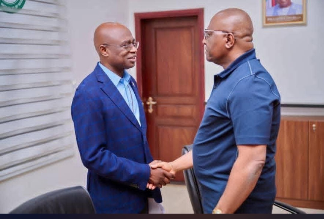 Benue State Governor, Hyacinth Alia and Special Adviser to the President on Information and Strategy, Mr. Bayo Onanuga
