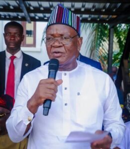 Former Governor of Rivers State, Nyesom Wike and Former Governor of Benue State, Samuel Ortom