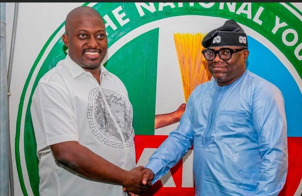 Hon. Dr. Dayo A. Israel and Director General of the APC Youth Network West Africa, Hon. Olatunde Gideon Igbasan