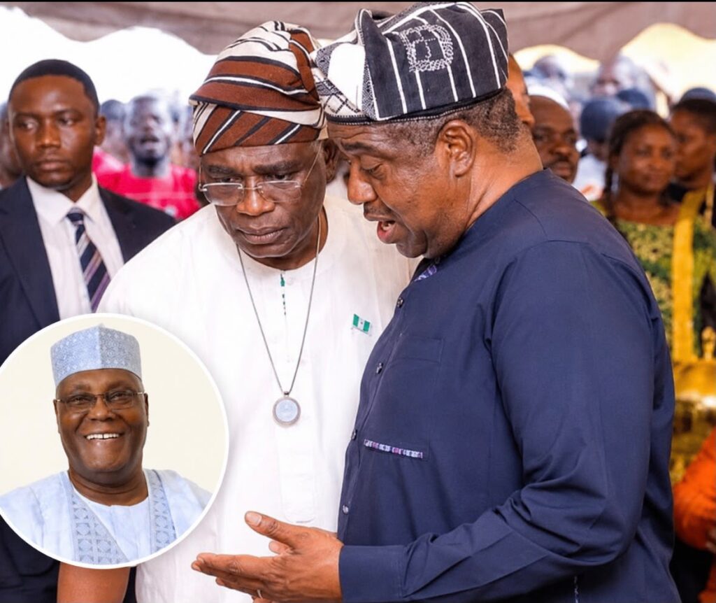 Benue Governor Hyacinth Alia and former Vice President Atiku Abubakar amid reported 2027 political talks