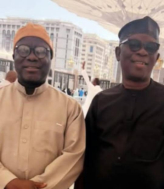 Hon. Ibrahim Aliyu Nana and Former Speaker of the Nasarawa State House of Assembly, Rt. Hon. Ibrahim Balarabe Abdullahi
